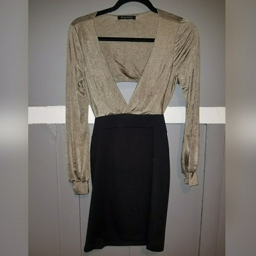 Deep V Dress